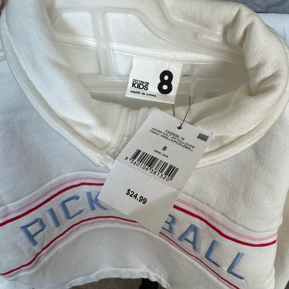 NWT White Pickleball Sweater - Picture 4 of 4